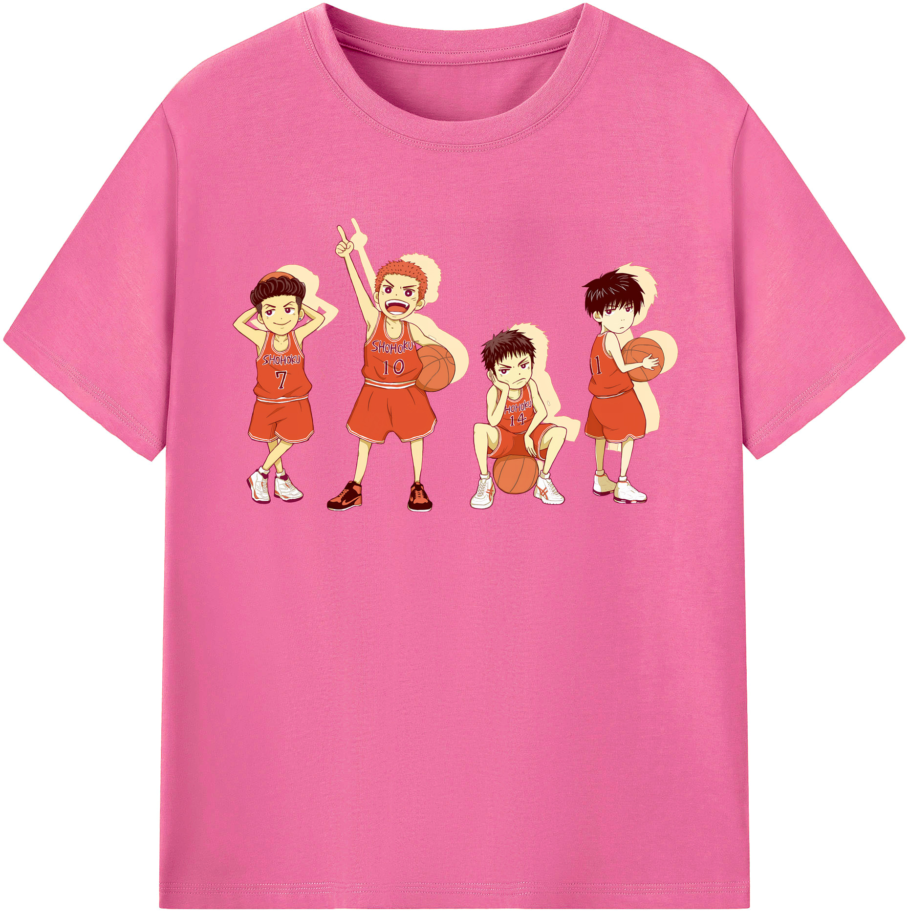（画像用） SLAM DUNK／スラムダンク レディースカジュアルプリントTシャツ（綿100％）